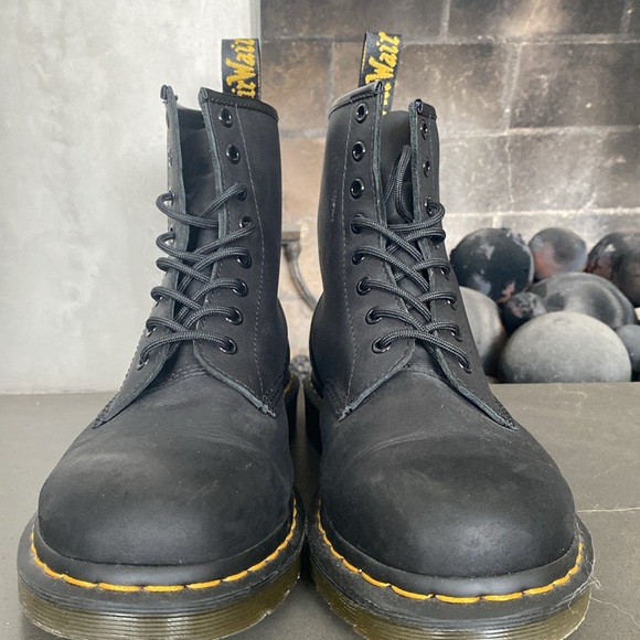 Doc Martens Size 10M Black Leather Work Boots - Picture 5 of 5
